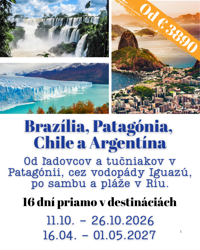Zájazd Brazília, Patagónia, Chile a Argentína Alpaca Travel