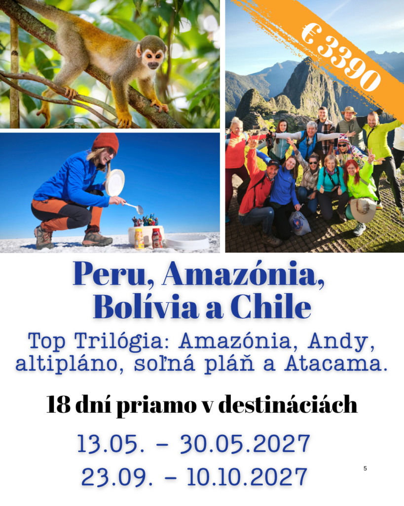 eru, Bolívia a Čile – skupinový zájazd Alpaca Travel